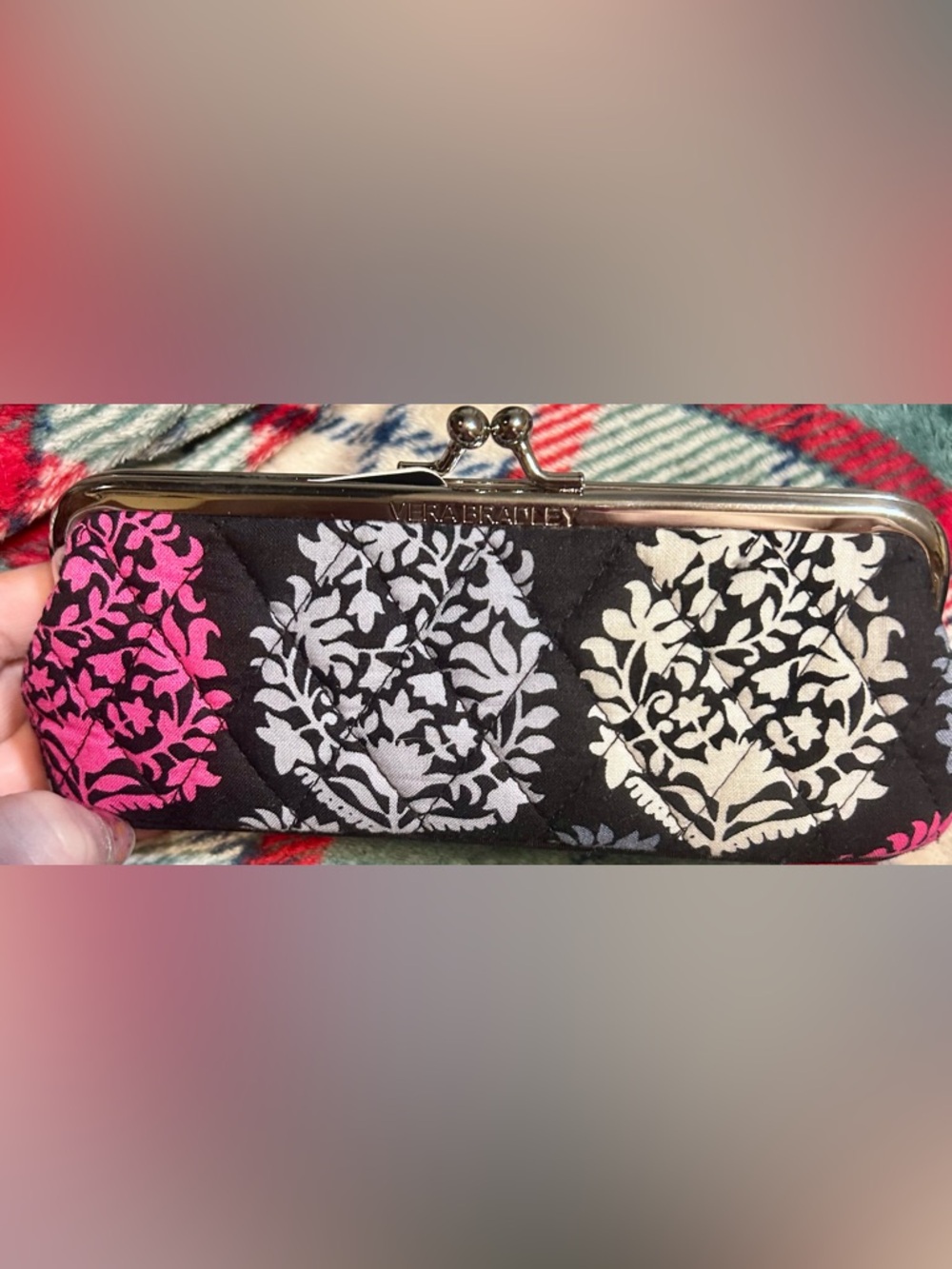 Vera Bradley Kisslock Clutch Case in “Northern Lights”